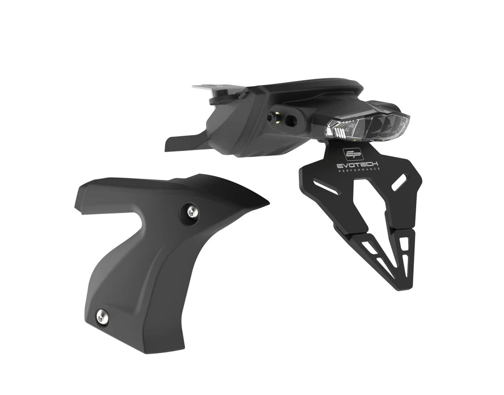 Support de Plaque (Feu Arrière Transparent) EVOTECH | TRIUMPH TRIDENT 800 (2026+)