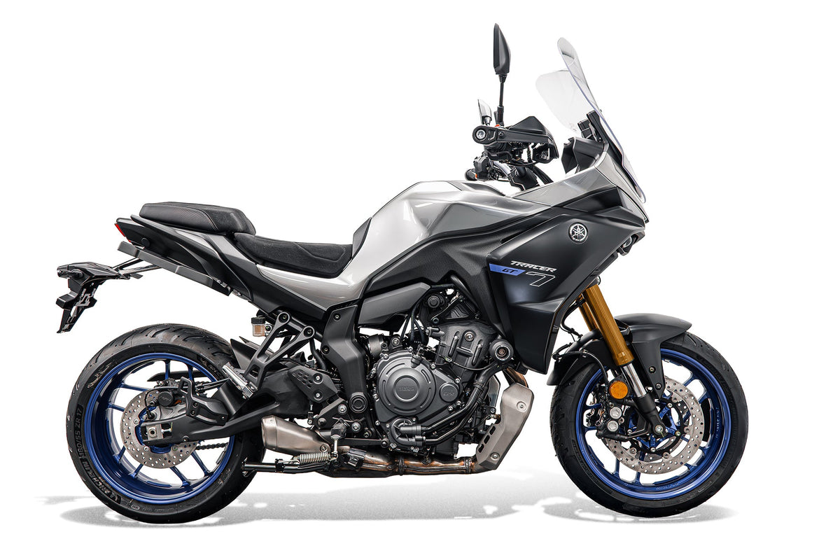 Protections de cadre EVOTECH montées sur YAMAHA TRACER 7 / GT (2025+)