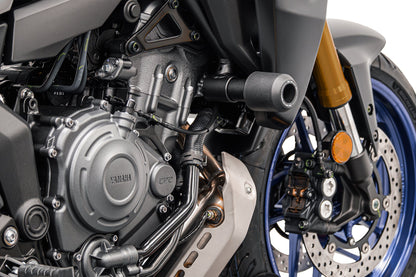 Protections de cadre EVOTECH montées sur YAMAHA TRACER 7 / GT (2025+)