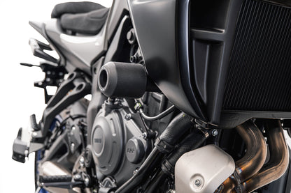 Protections de cadre EVOTECH montées sur YAMAHA TRACER 7 / GT (2025+)