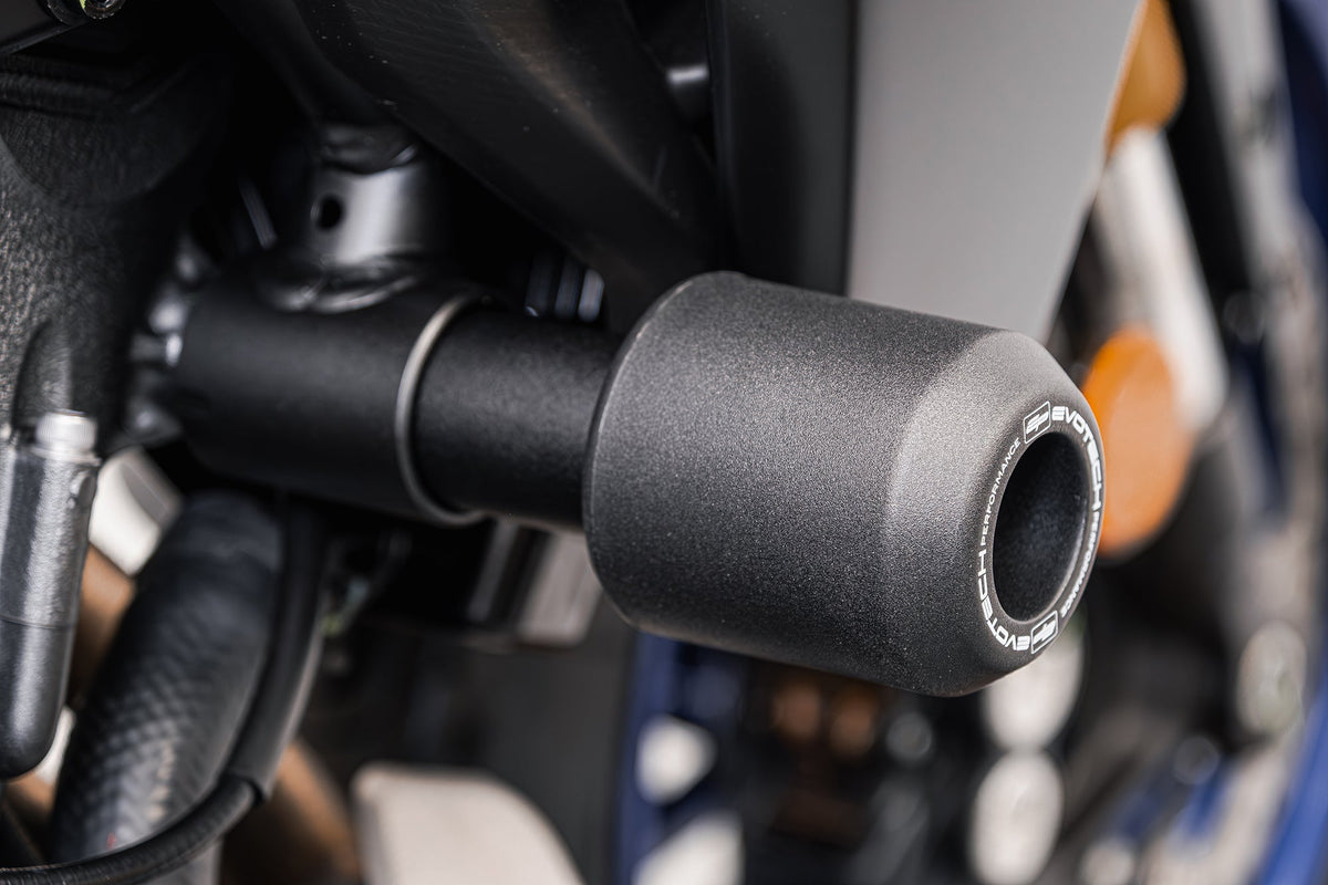Protections de cadre EVOTECH montées sur YAMAHA TRACER 7 / GT (2025+)