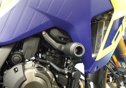 Protections moteur et cadre EVOTECH montées sur SUZUKI V-STROM 800
