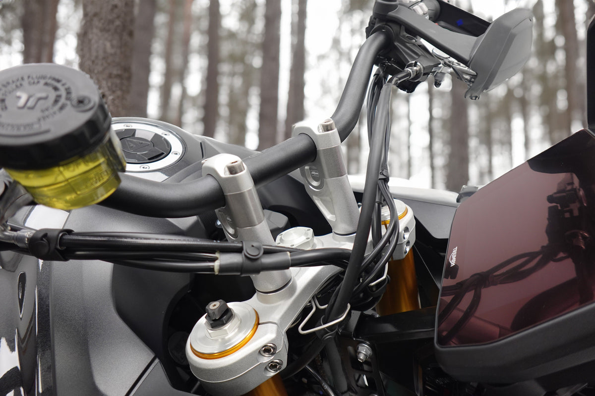 Rehausse de guidon EVOTECH pour TRIUMPH TIGER 900 - vue supérieure