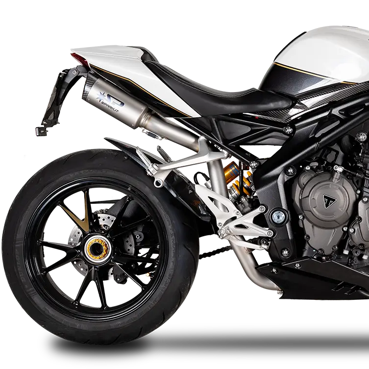 Demi-ligne "Racing" SPARK DOUBLE DYNO Carbone | TRIUMPH SPEED TRIPLE 1200 RS / RR