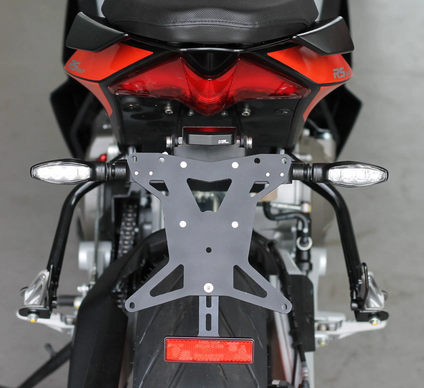 Support de plaque court MG BIKETEC | APRILIA RS457