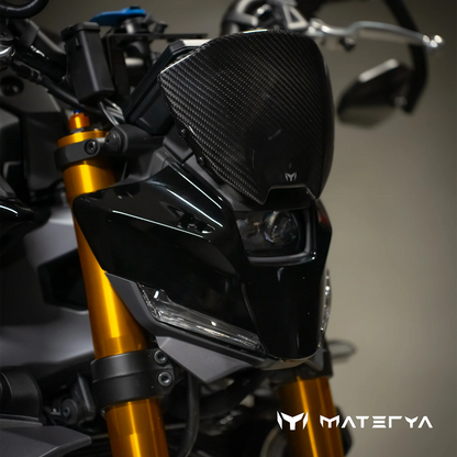 Saute-Vent en Carbone Brillant MATERYA | YAMAHA MT09 (2024+)