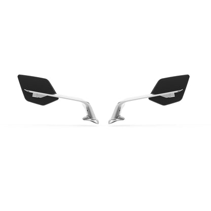 Rétroviseurs RIZOMA STEALTH MAX BSS220A silver dépliés