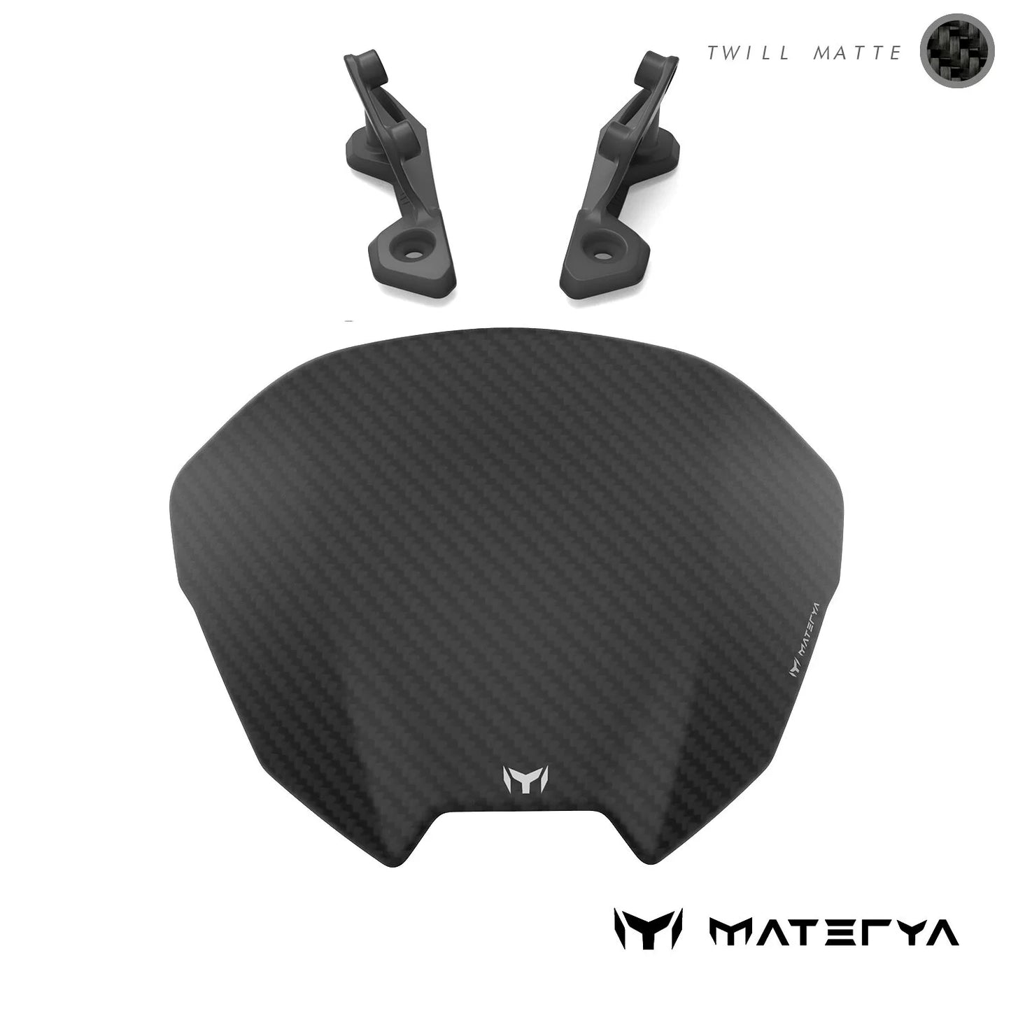 Saute-Vent en Carbone Mat MATERYA | YAMAHA MT09 (2021-2023)