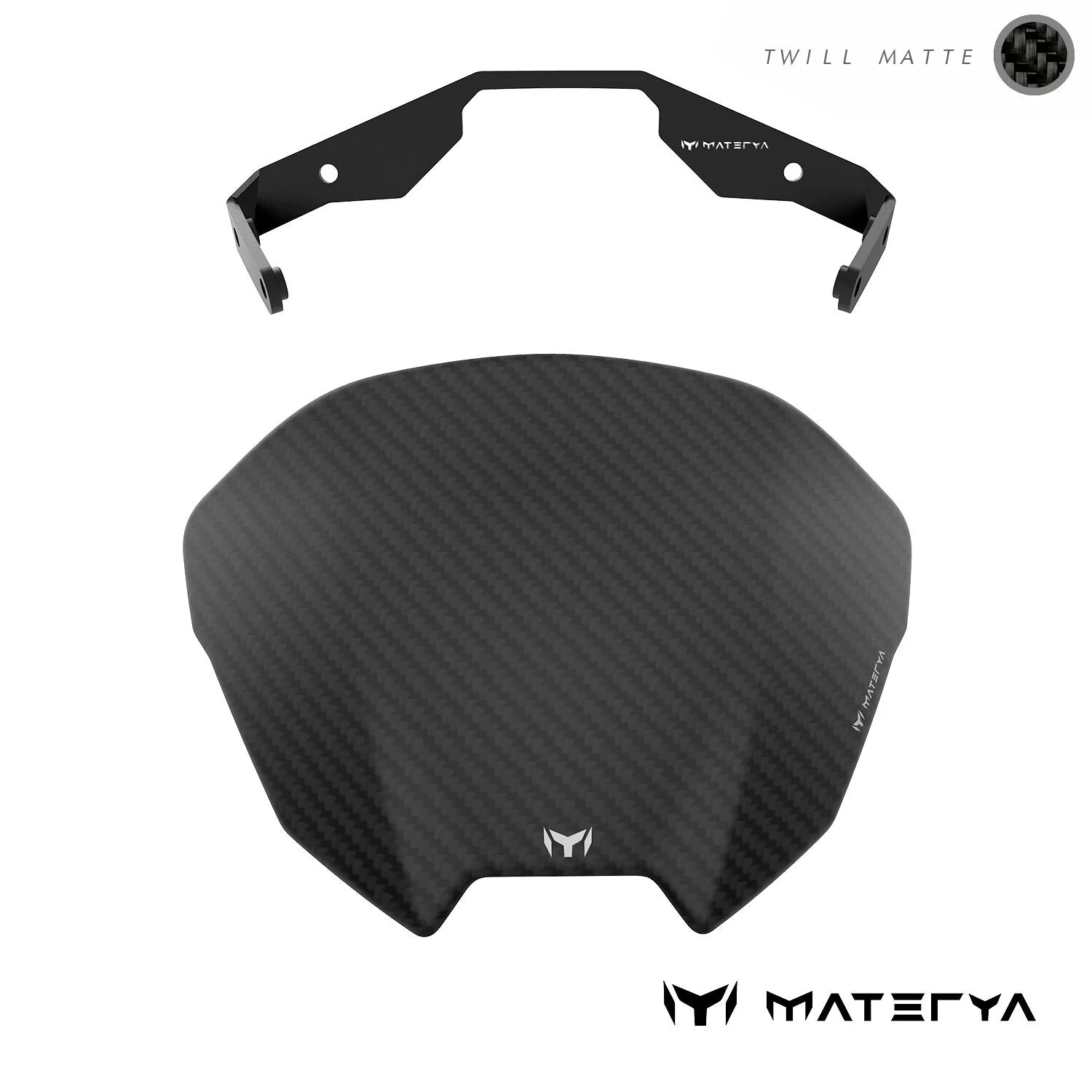 Matte Carbon Windscreen MATERYA | SUZUKI GSX-8S – GEN PERFORMANCE