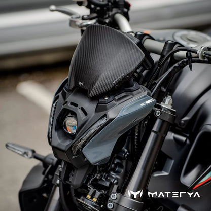 Saute-Vent en Carbone Mat MATERYA | YAMAHA MT09 (2021-2023)