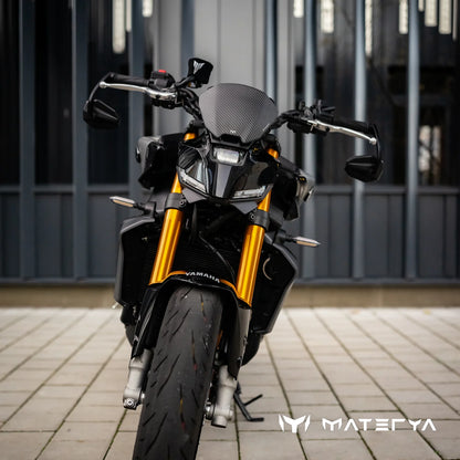 MATERYA Matte Carbon Windshield | YAMAHA MT09 (2024+)