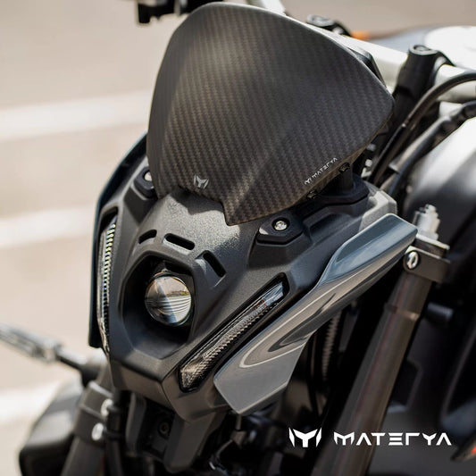 Saute-Vent en Carbone Mat MATERYA | YAMAHA MT09 (2021-2023)