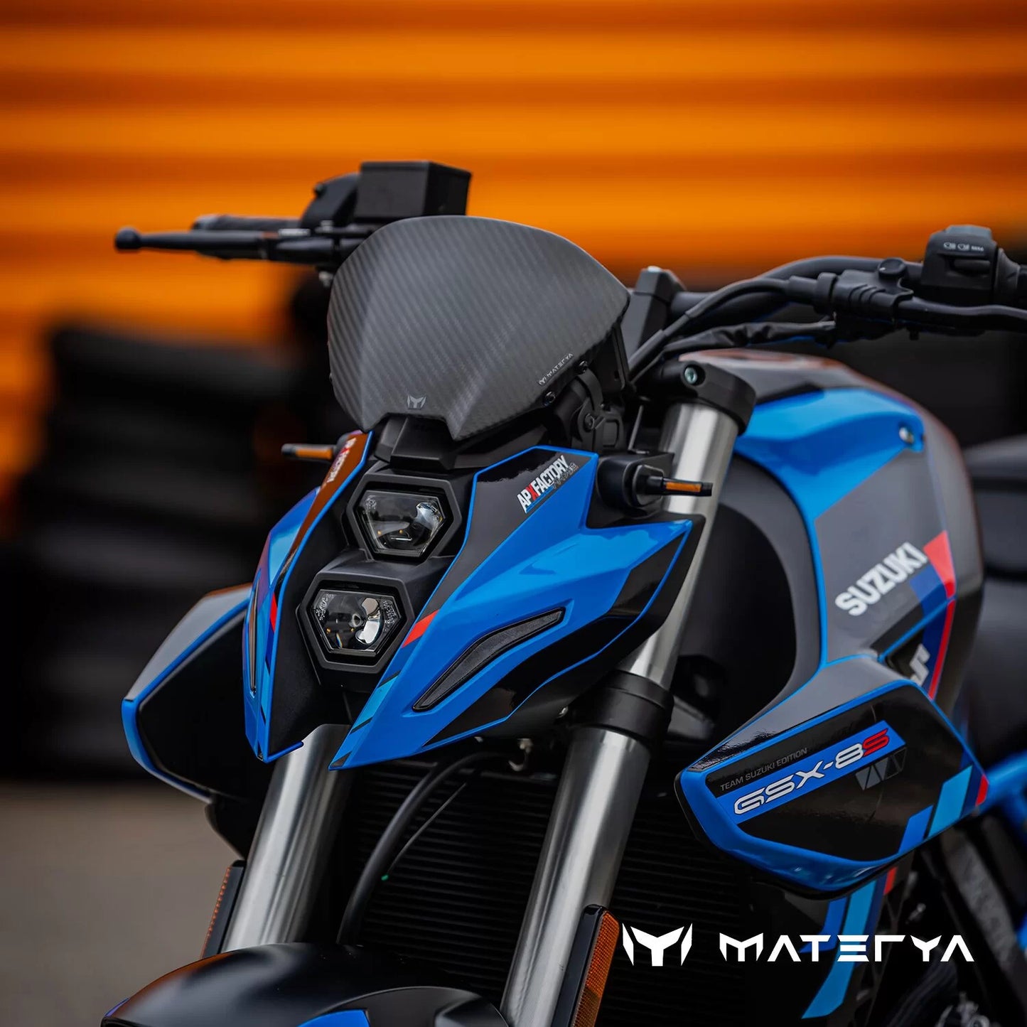 Saute-Vent en Carbone Mat MATERYA  | SUZUKI GSX-8S