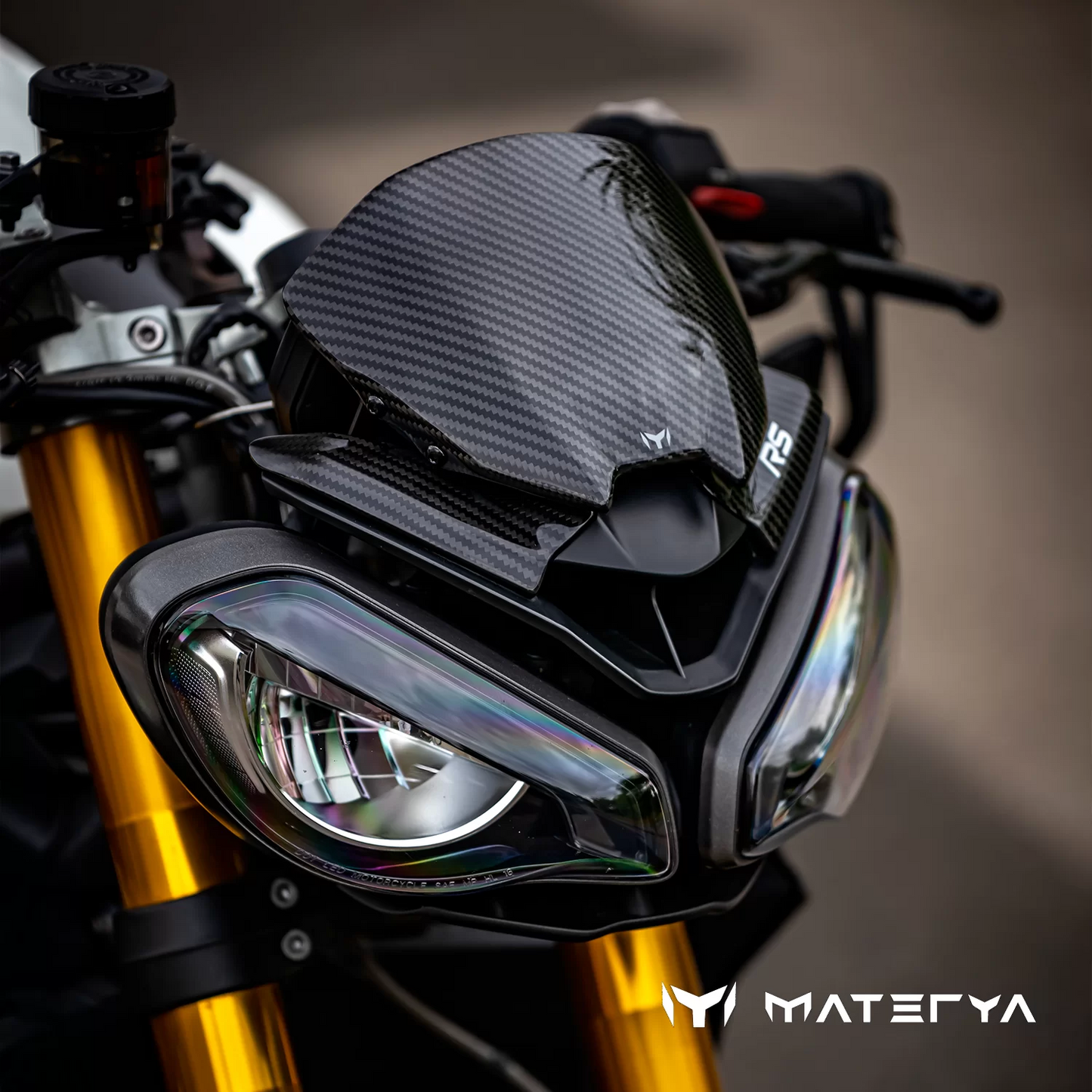 MATERYA Carbon Windscreen | TRIUMPH STREET TRIPLE 765