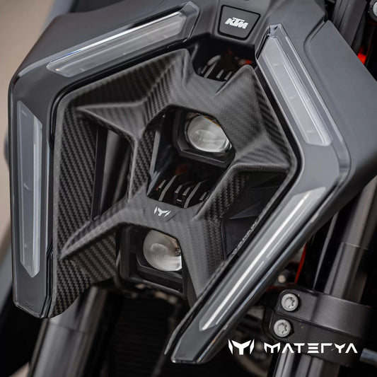 MATERYA Carbon Headlight Cover | KTM 1390 SUPERDUKE R/EVO &amp; KTM DUKE 990