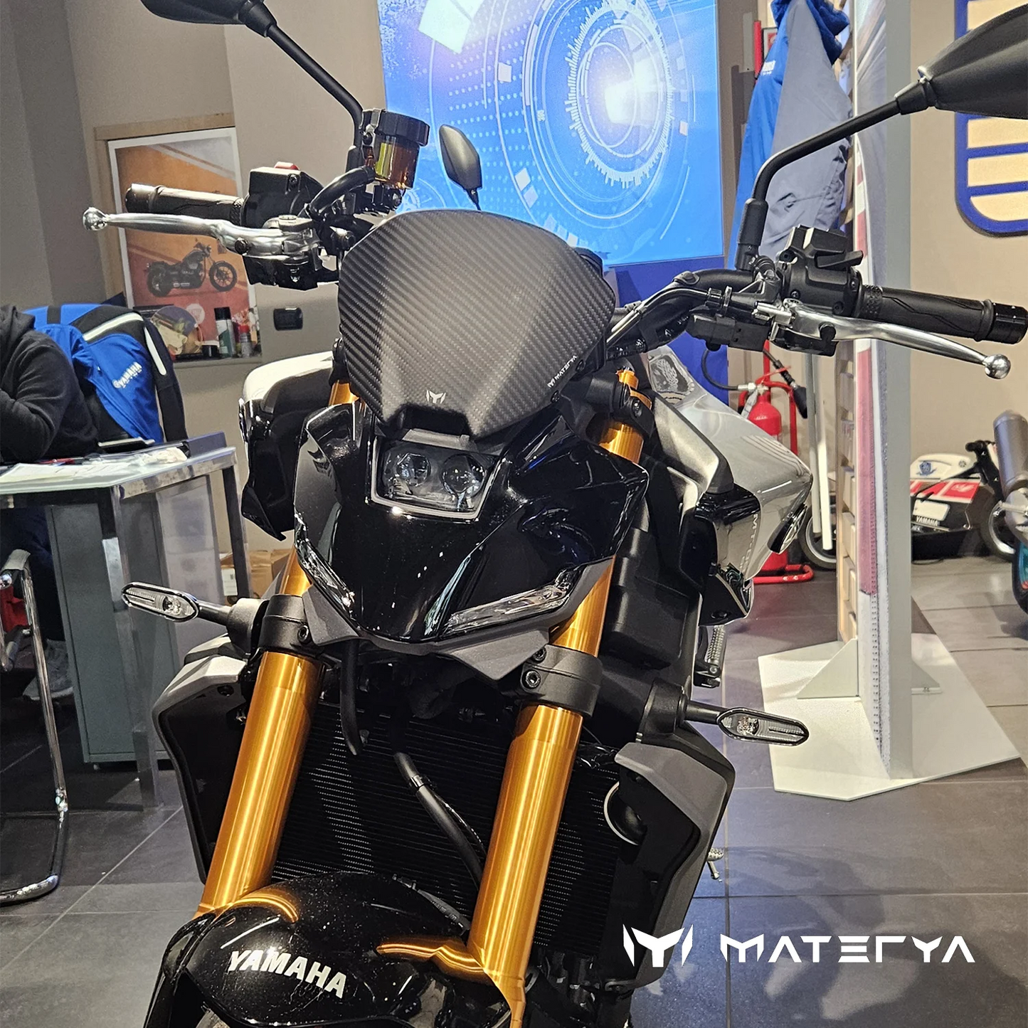 Saute-Vent en Carbone Mat MATERYA | YAMAHA MT09 (2024+)