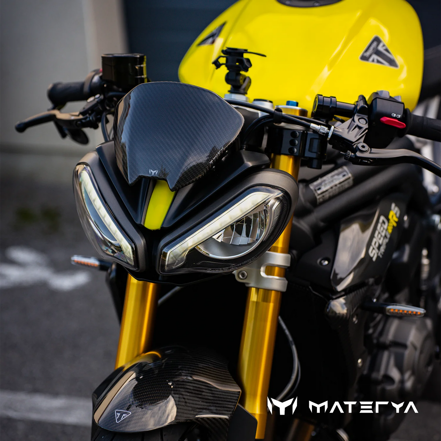 MATERYA Carbon Windscreen | TRIUMPH SPEED TRIPLE 1200 RS