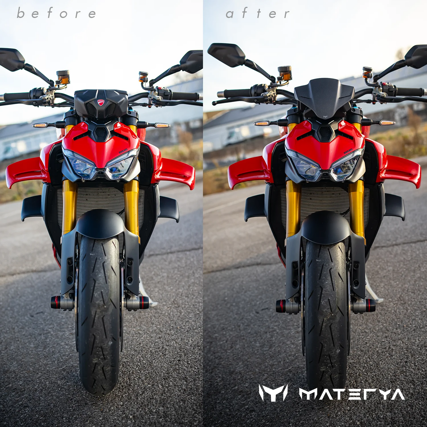 Saute-Vent en Carbone MATERYA | DUCATI STREETFIGHTER V4 / S (2025+)
