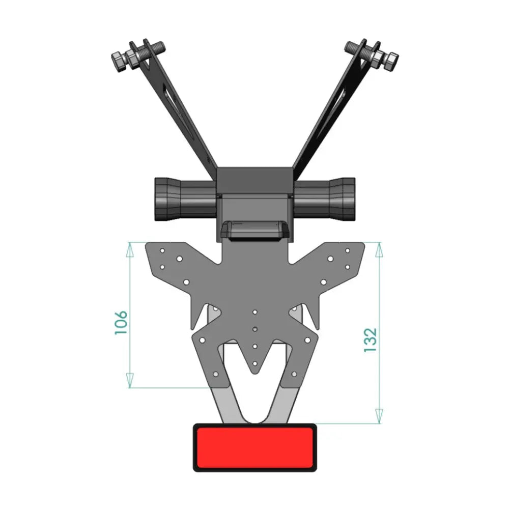 Support de Plaque Court ACCESS DESIGN | HONDA CB 650 R & CBR 650 R (2024+)