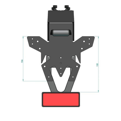Support de Plaque Court ACCESS DESIGN | KAWASAKI Z1100 / SE (2026+)