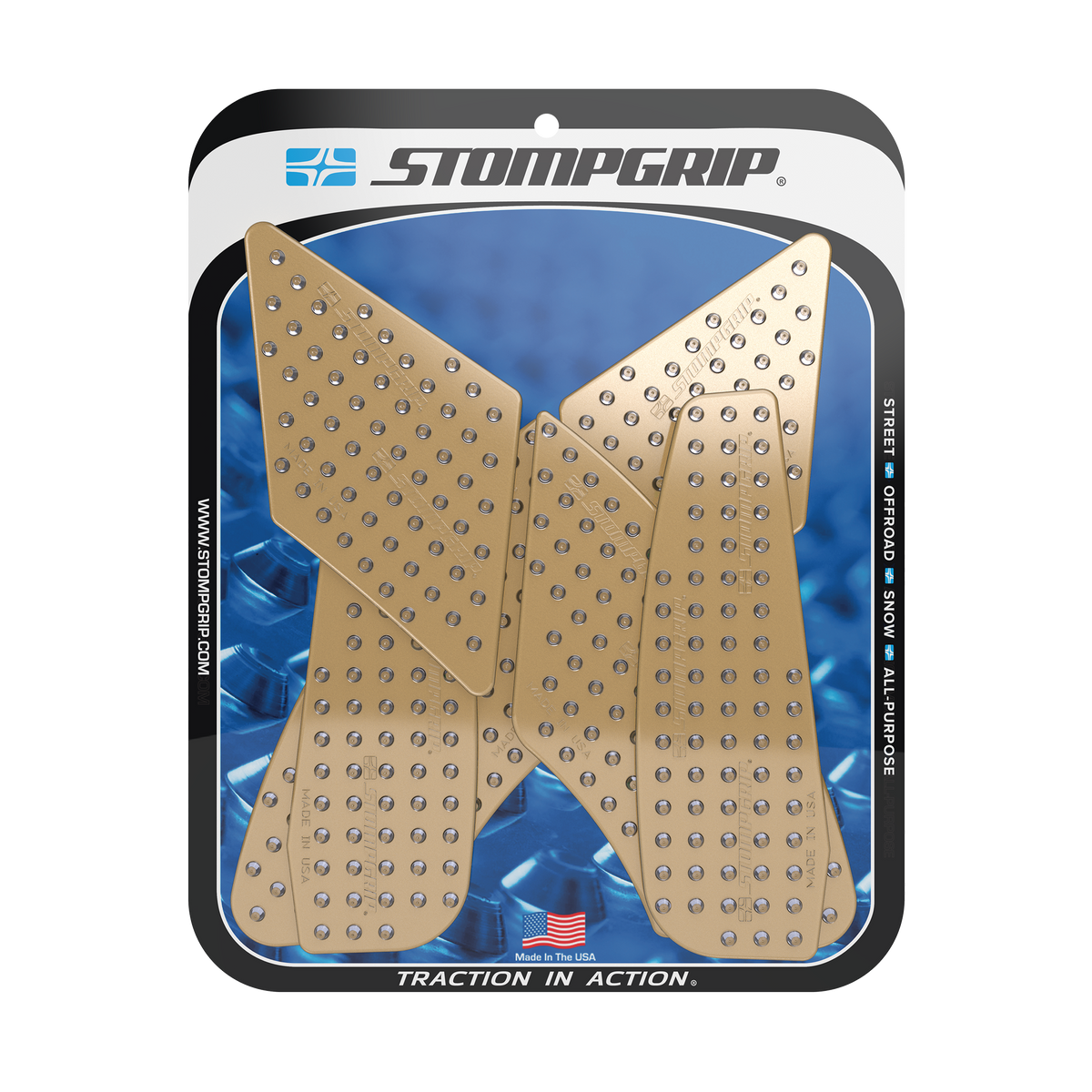 Grips de réservoir STOMPGRIP transparents pour YAMAHA R7 (2026+)