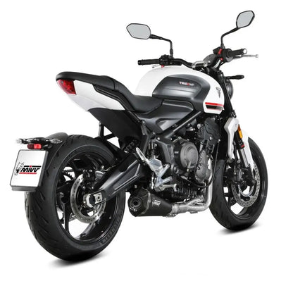 Komplette „Racing“-Linie MIVV DELTA RACE BLACK | TRIUMPH TRIDENT 660