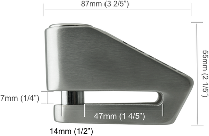 Bloque Disque Moto XENA X2 Noir Mat | Homologué SRA