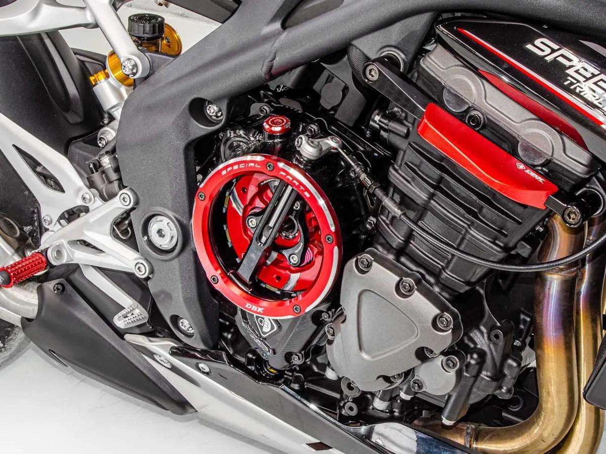 Transparent engine hot sale cover motorcycle