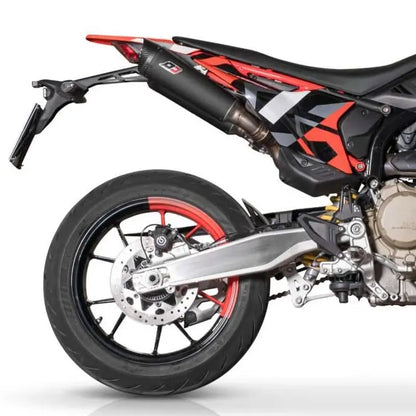 „Zugelassener“ QD EXHAUST TRI CONE DARK Schalldämpfer | DUCATI HYPERMOTARD 698 MONO / RVE