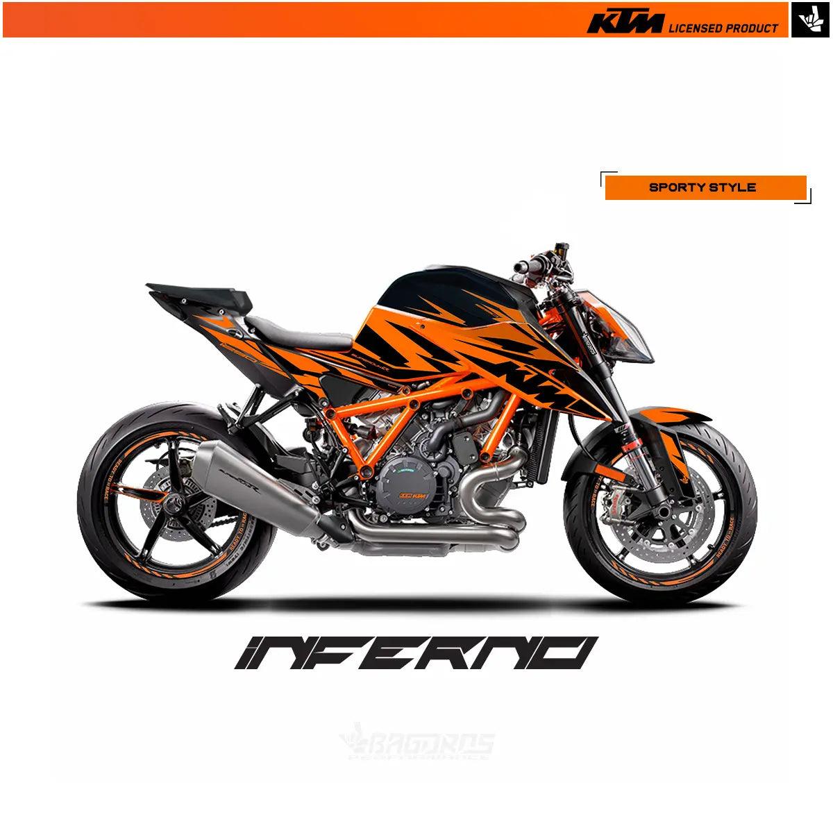 Kit déco "INFERNO" BAGOROS PERFORMANCE | KTM 1290 SUPERDUKE R / EVO - GEN PERFORMANCE