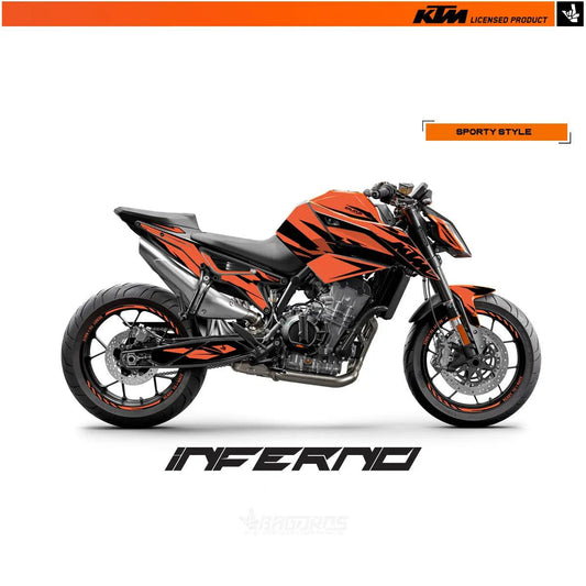 Kit déco "INFERNO" BAGOROS PERFORMANCE | KTM DUKE 790 / 890 / 890R - GEN PERFORMANCE