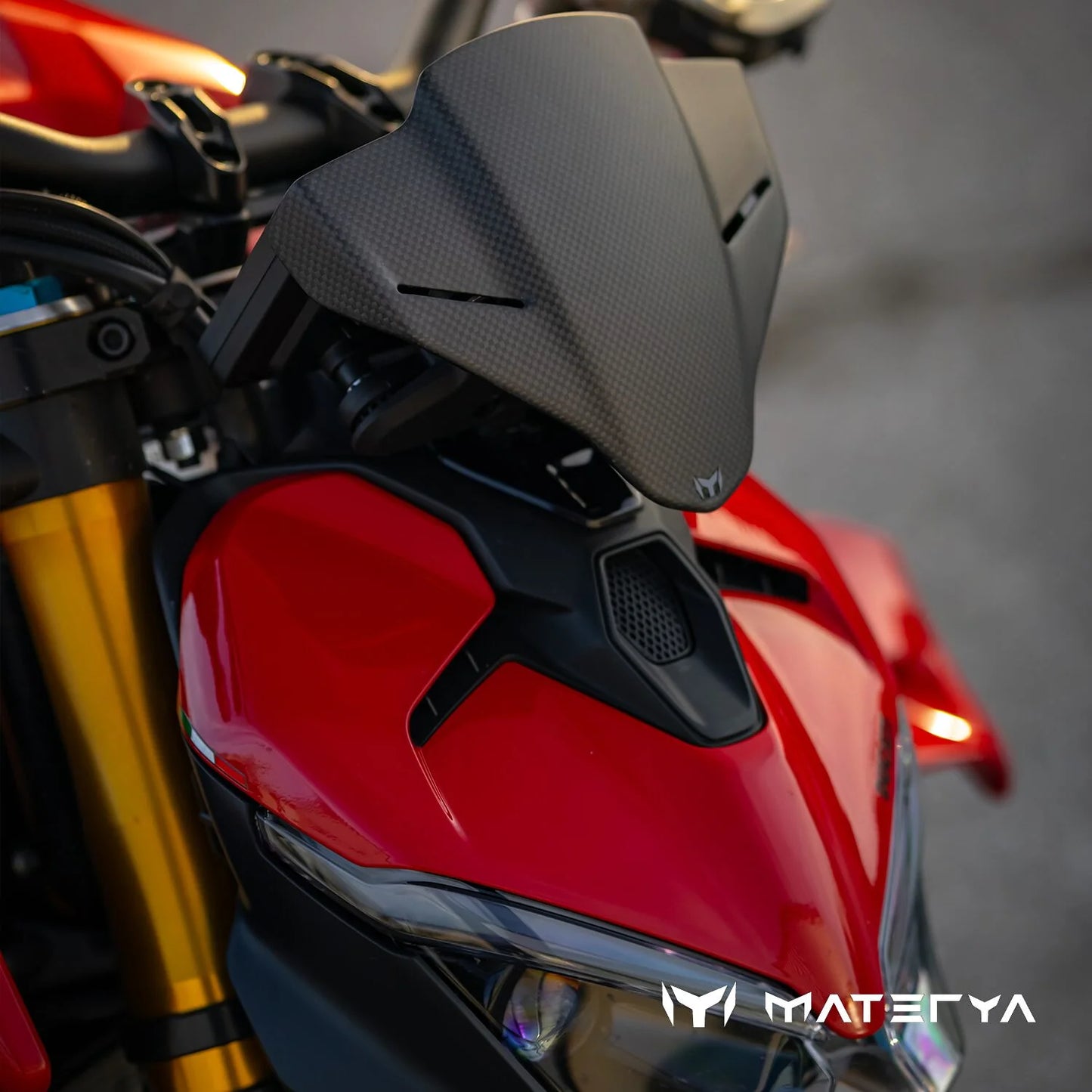 Saute-Vent en Carbone MATERYA | DUCATI STREETFIGHTER V4 / S (2025+)
