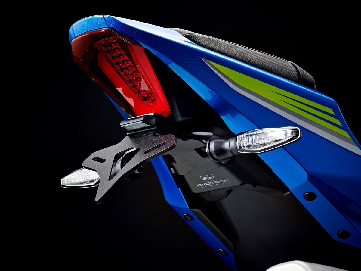Support de plaque EVOTECH monté sur SUZUKI GSX-R1000R