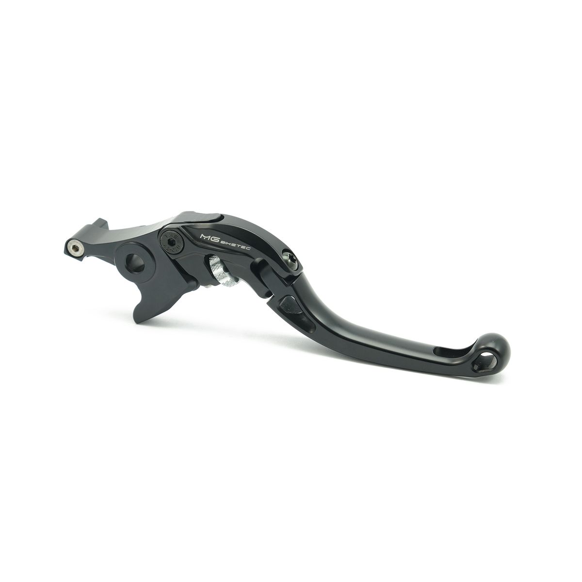 Levier de frein court MG BIKETEC avec molette argent mat